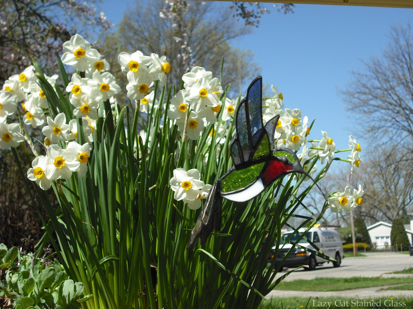 3D Hummingbird – Stained Glass Suncatcher