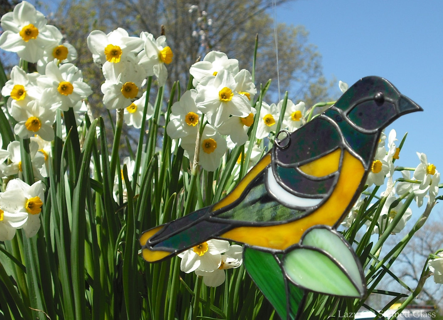 Baltimore Oriole – Stained Glass Suncatcher