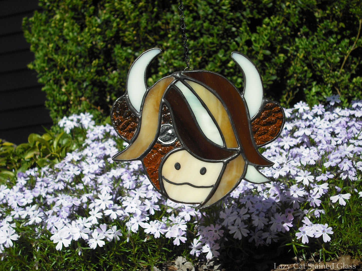 Highland Cow – Stained Glass Suncatcher