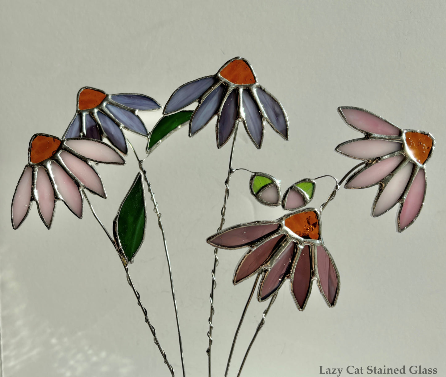 Summer Coneflower Bouquet – Stained Glass Flowers