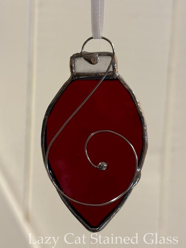 Christmas Light Stained Glass Ornament