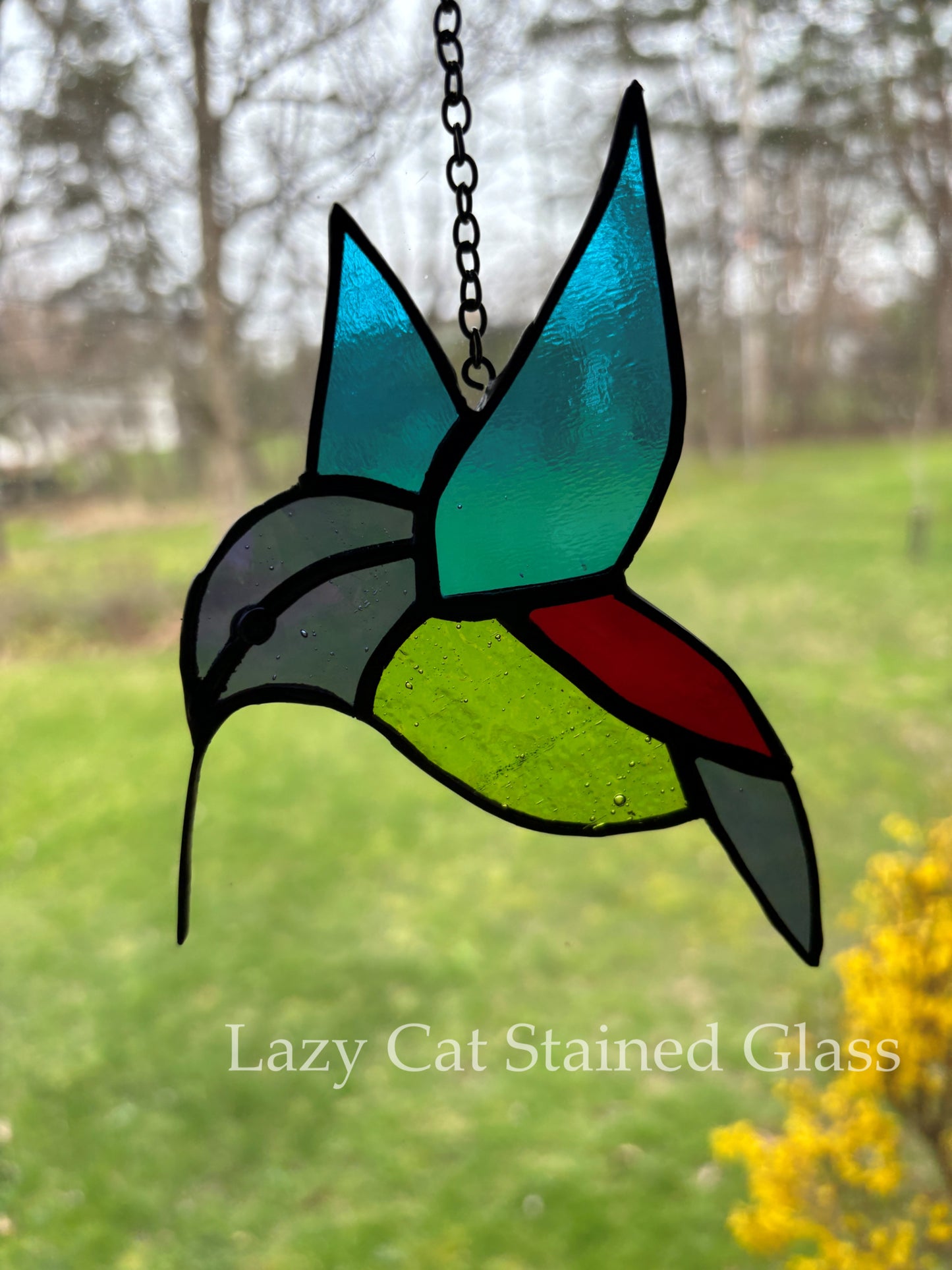 Tiny Flyer – Stained Glass Hummingbird