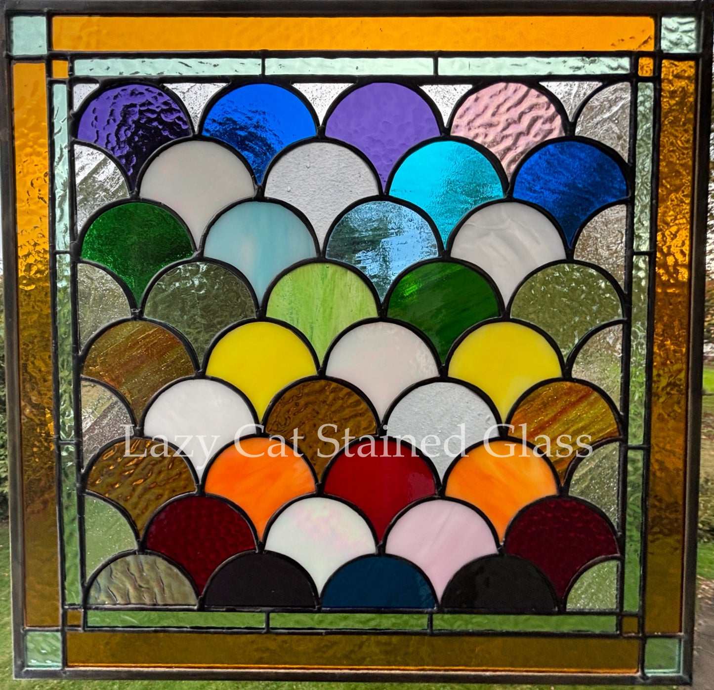 Rainbow Tapestry - Stained Glass Arches Panel