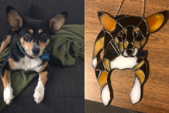 Custom Pet Portrait Suncatcher