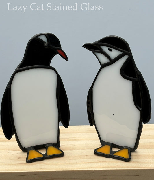 Waddle Buddies – Stained Glass Penguin Duo