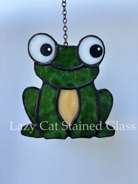 Happy Hopper – Stained Glass Frog