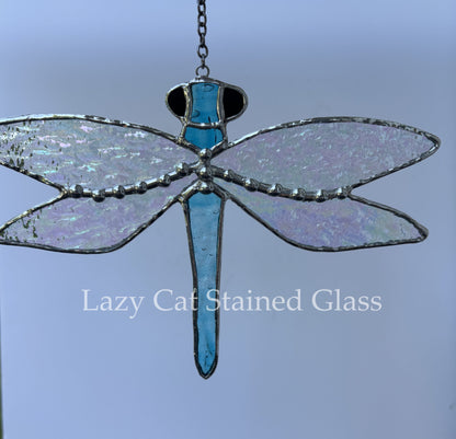 Winged Spark – Stained Glass Dragonfly