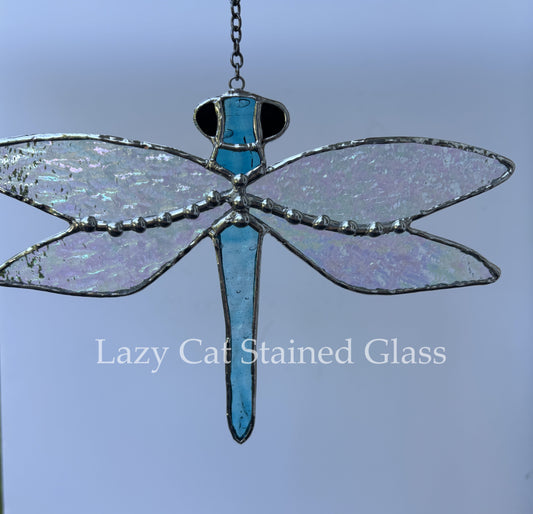 Winged Spark – Stained Glass Dragonfly