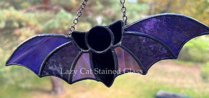 Twilight Visitor - Stained Glass Bat