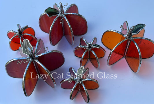 Harvest Glow - Stained Glass Pumpkins