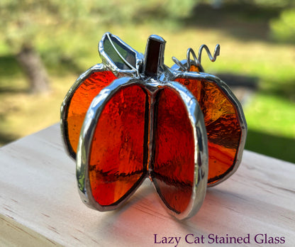 Harvest Glow - Stained Glass Pumpkins