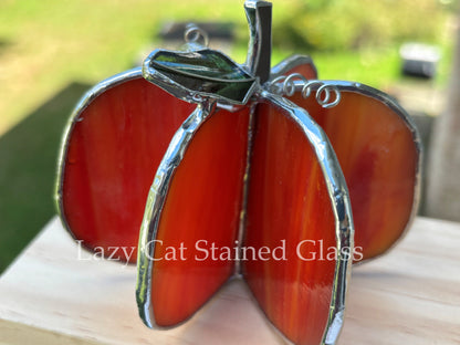 Harvest Glow - Stained Glass Pumpkins