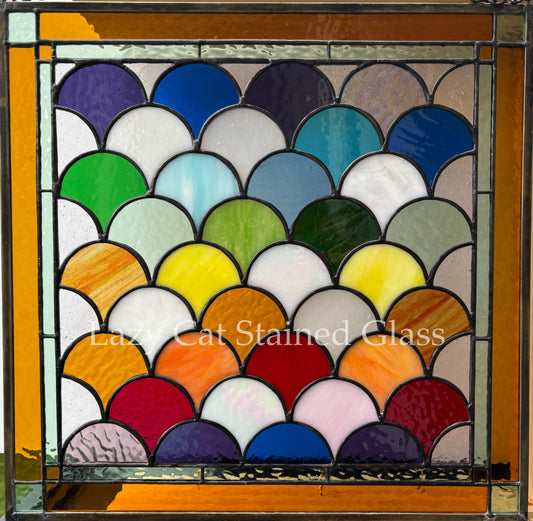 Rainbow Tapestry - Stained Glass Arches Panel