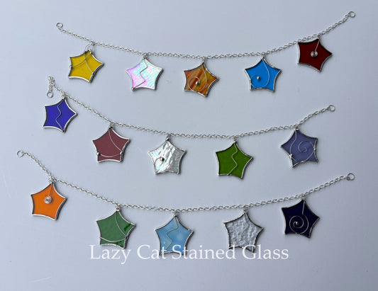 Starlight Chain – Stained Glass Star Garland